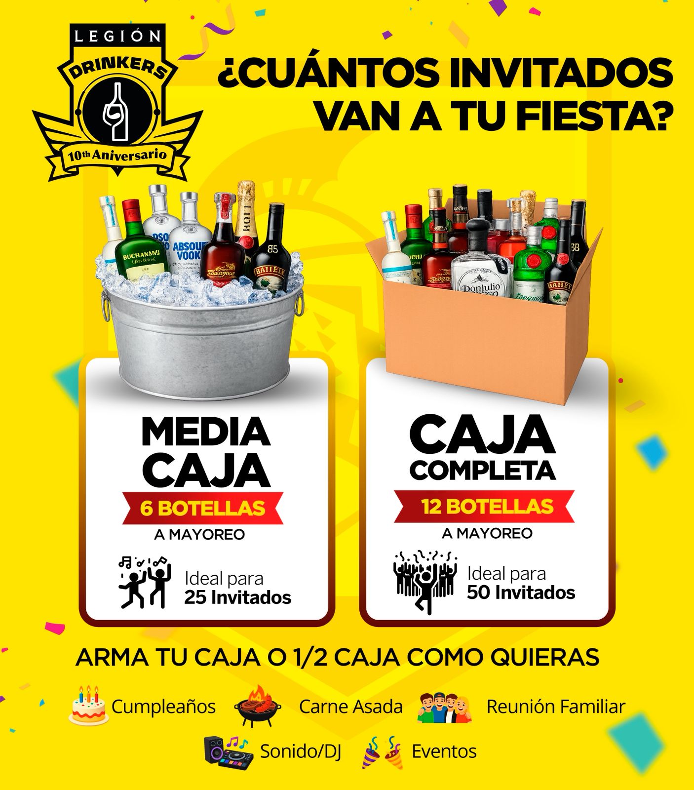 Paquetes de Mayoreo Legion Drinkers