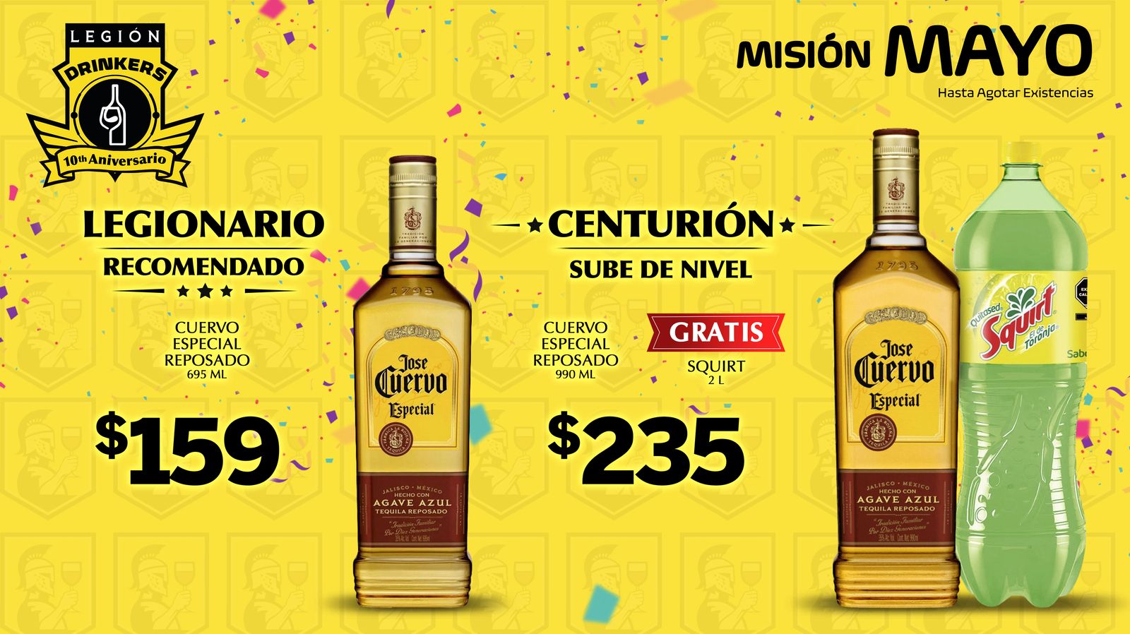 Promoción de Cuervo Especial Reposado y Gran Centenario Plata - Legión Drinkers